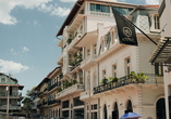 Erkunden Sie das historische Stadtzentrum von Panama City Beach mit seinen Boutiquen und zahlreichen Cafés.