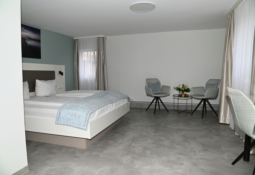 Beispiel Standardzimmer Landseite Budget im Hotel Hoeri am Bodensee in Gaienhofen