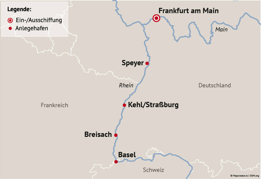 Ihre Reiseroute