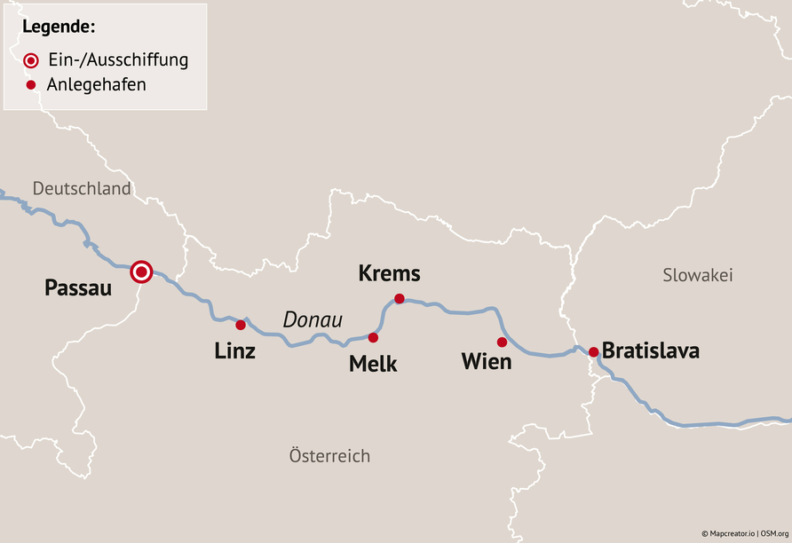 Ihre Reiseroute