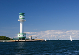 Der Leuchtturm Kiel-Holtenau zählt zu den Wahrzeichen der Fördestadt.