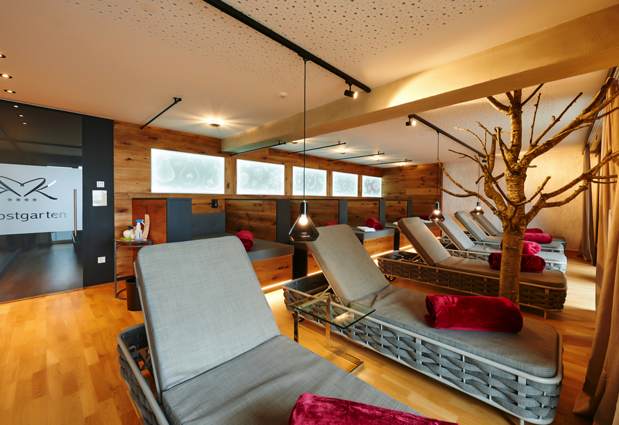 Lassen Sie im Wellnessbereich des Hotels die Seele baumeln.