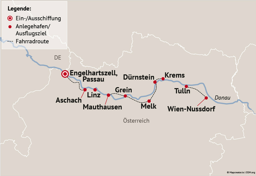 Ihre Reiseroute