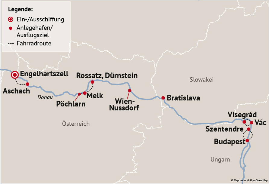 Ihre Reiseroute