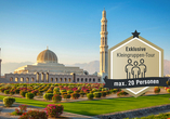 Das große architektonische Meisterwerk im Oman: die Sultan-Qabus-Moschee.