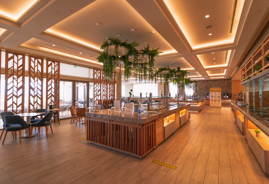 Das Restaurant wird Sie mit Köstlichkeiten verwöhnen!