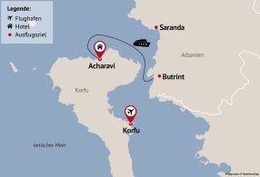 Reisezielkarte