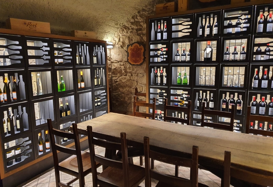 Weinkeller im Schlosshotel Dolomiti