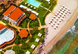 Luftansicht des Hotels