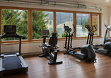 Im Fitnessraum des Hotels können Sie sich richtig auspowern.