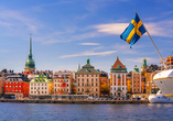 Freuen Sie sich auf eine Stadtbesichtigung in Stockholm.