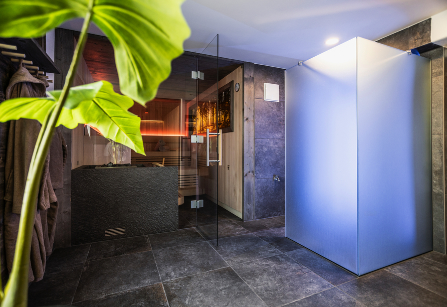 Im Wellnessbereich des Hotels können Sie zur Ruhe kommen.