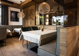 Das Restaurant des Hotels lädt zum Verweilen ein.
