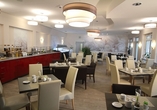 Im Restaurant des Hotels werden Sie kulinarisch verwöhnt.
