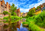 Entfliehen Sie dem Trubel der Stadt im malerischen Stadtteil Dean Village in Edinburgh.