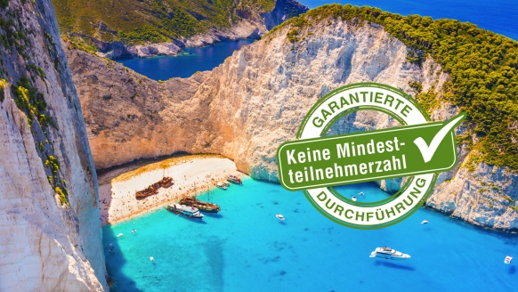 Freuen Sie sich auf einen unvergesslichen Urlaub auf Zakynthos mit der wunderschönen Schmugglerbucht.