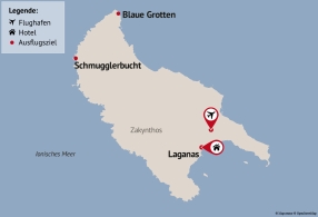 Reisezielkarte