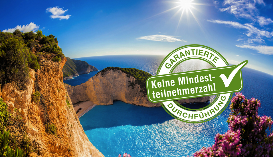 Freuen Sie sich auf einen unvergesslichen Urlaub auf Zakynthos mit der wunderschönen Schmugglerbucht.