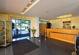 Eingangsbereich des Michel & Friends Hotels Lüneburger Heide 