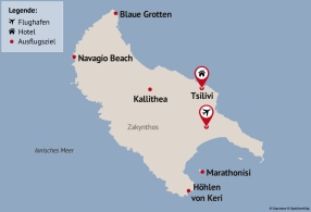 Reisezielkarte