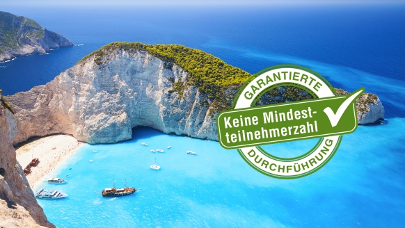 Der malerische Navagio Beach wird auch als Schmugglerbucht bezeichnet.