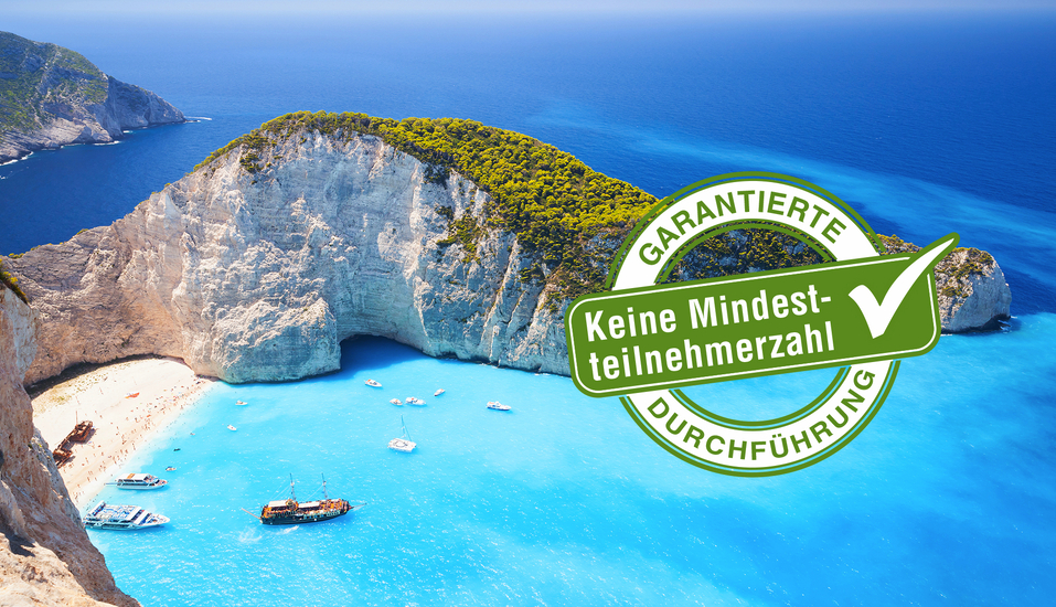 Der malerische Navagio Beach wird auch als Schmugglerbucht bezeichnet.