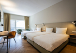Beispiel eines Dreibettzimmers im May Hotel Mayschoß