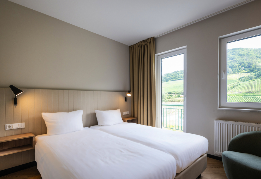 Beispiel eines Doppelzimmers im May Hotel Mayschoß