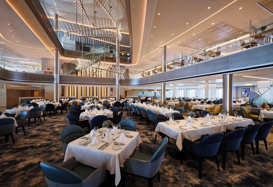 Atlantik – Klassik Restaurant an Bord der Mein Schiff 7