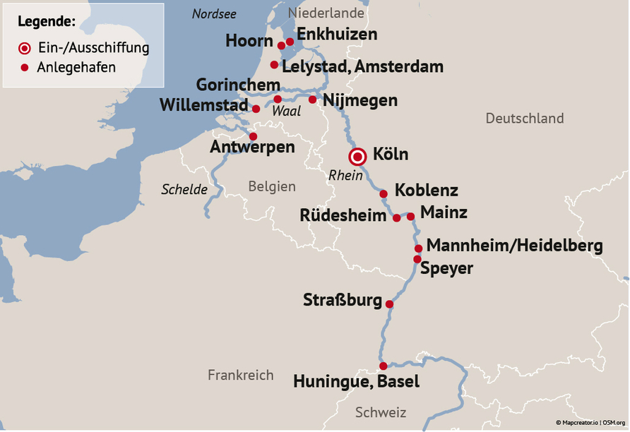 Ihre Reiseroute