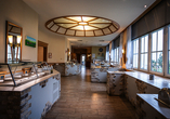 Das Resort verfügt über einen vielfältig gestalteten Gastronomiebereich.