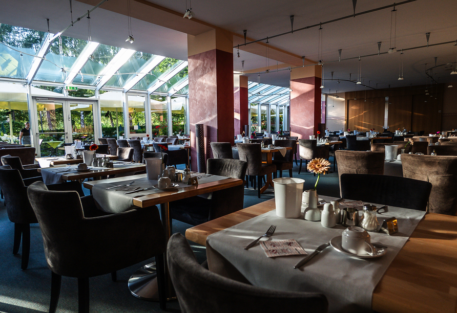 Wintergarten des Restaurants im Hotel Herzog Heinrich
