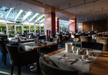 Wintergarten des Restaurants im Hotel Herzog Heinrich