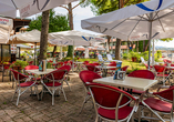 Terrasse im Hotelkomplex Palme, Suite & Royal