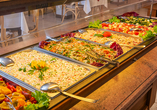 Das vielfältige Buffet hat für jeden Geschmack etwas zu bieten.