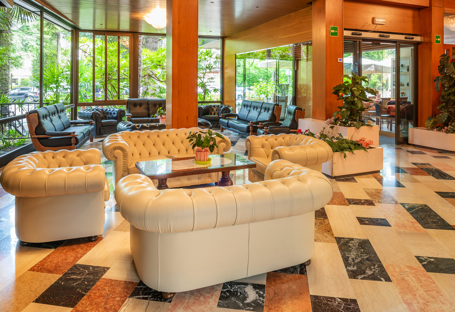 Lobby im Hotelkomplex Palme, Suite & Royal