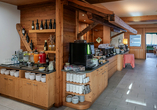 Frühstücksbüffet im Hotel Alpine Mugon