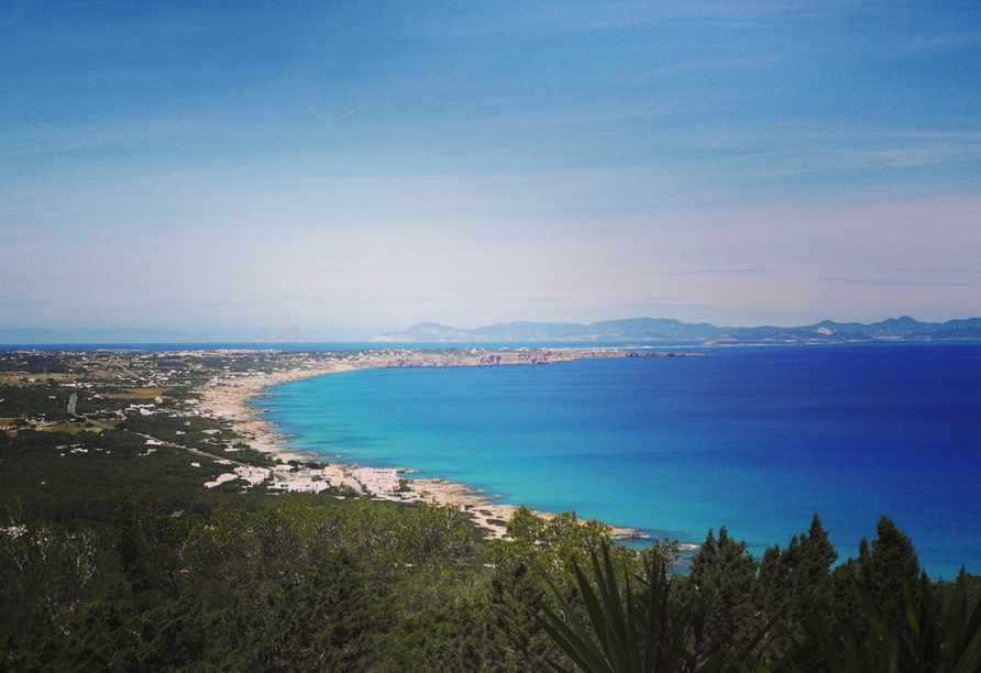 Genießen Sie fabelhafte Ausblicke von Formentera.