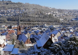 Die schöne Stadt Calw im Winter