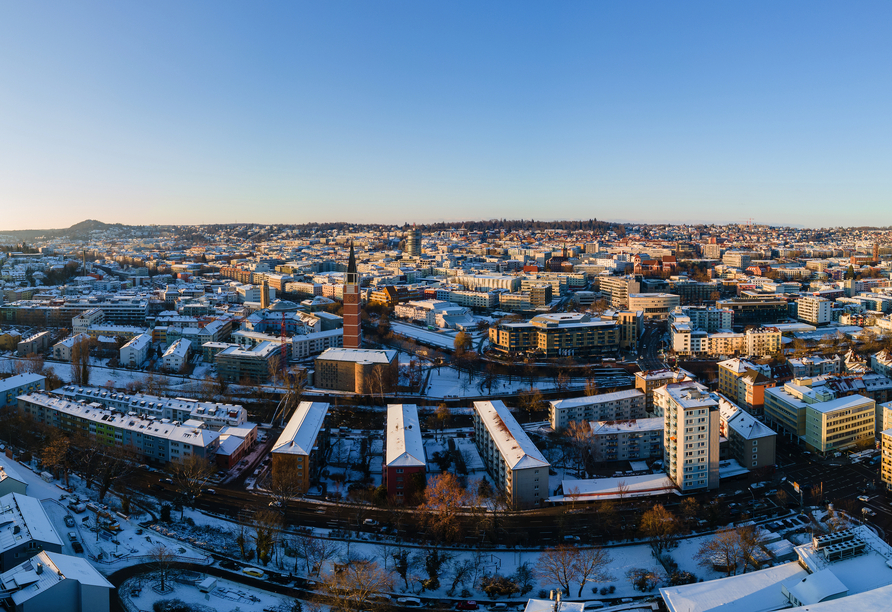 Winterliche Kulisse von Pforzheim