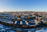Winterliche Kulisse von Pforzheim