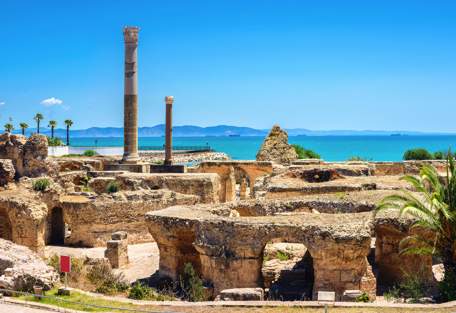 Zwischen Antike und Meeresbrise: Die Ruinen von Karthago erzählen von einer der mächtigsten Zivilisationen des Mittelmeerraums.