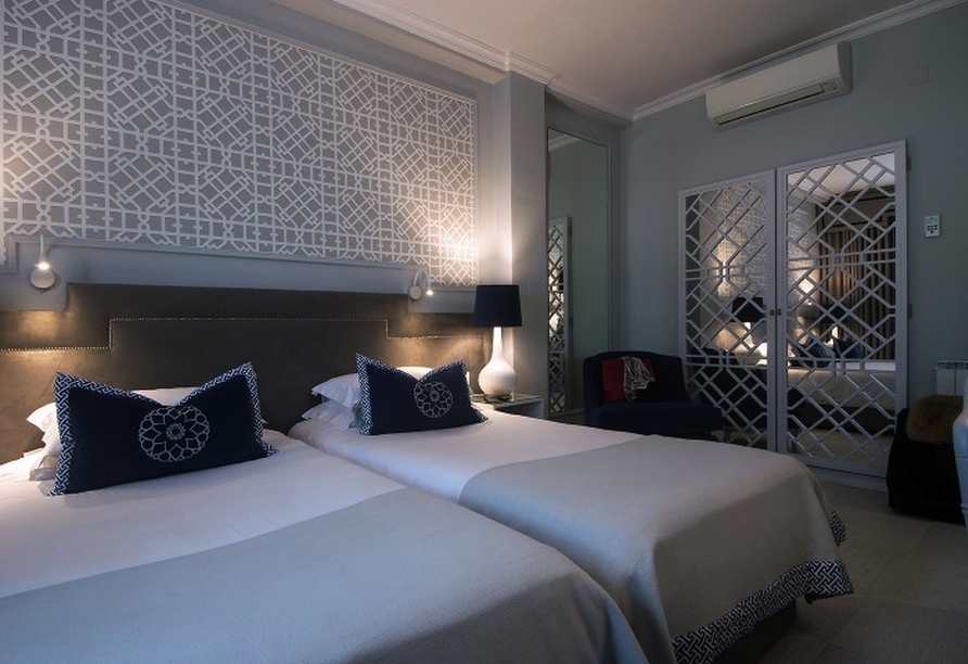 Beispiel eines Doppelzimmers im Coração De Fátima Boutique Hotel