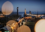 Blick auf den Konstanzer Weihnachtsmarkt