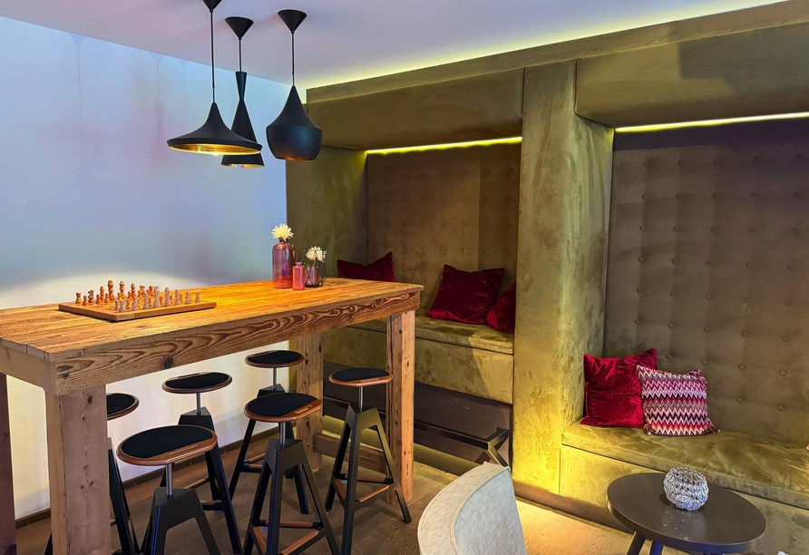 Das first mountain Hotel Montafon erwartet Sie mit vielen gemütlichen Ecken.