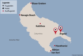 Reisezielkarte