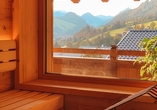 Wohltuende Erholung bietet die Sauna.