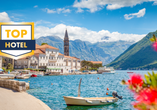 Freuen Sie sich auf die historische Stadt Perast inmitten der Bucht von Kotor und viele weitere Highlights!