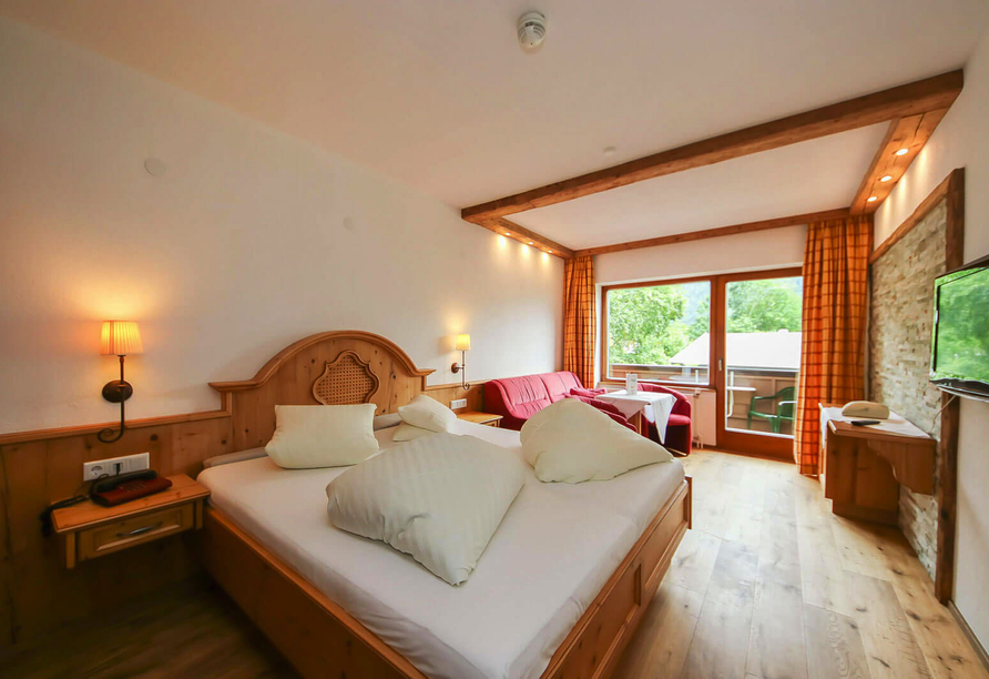 Beispiel eines Doppelzimmers im Hotel Dax in Lofer