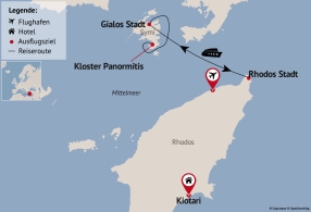 Reisezielkarte